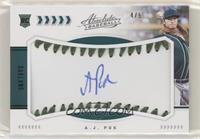 Rookie Baseball Material Signatures - A.J. Puk #/5