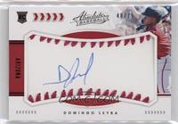 Rookie Baseball Material Signatures - Domingo Leyba #/75