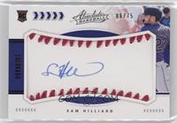 Rookie Baseball Material Signatures - Sam Hilliard #/75