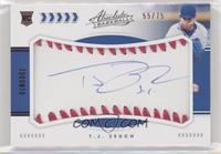 Rookie Baseball Material Signatures - T.J. Zeuch #/75