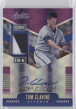 2020 Panini Absolute - Iconic Ink Materials - Spectrum Purple #IIM-TG - Tom Glavine /5