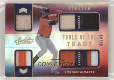 2020 Panini Absolute - Tools of the Trade 6 Swatch - Spectrum Red #TT6-YA - Yordan Alvarez /49