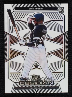 2020 Panini Chronicles - Obsidian - Electric Etch Contra #22 - Luis Robert /8