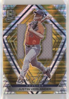 2020 Panini Chronicles - Spectra - Gold Prizm Silhouettes #21 - Justin Verlander /5