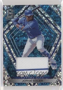 2020 Panini Chronicles - Spectra - Neon Blue Prizm Swatches #22 - Jorge Soler /99