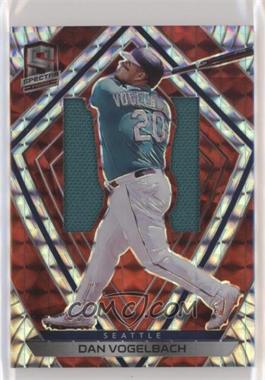 2020 Panini Chronicles - Spectra - Red Prizm Silhouettes #43 - Dan Vogelbach /25