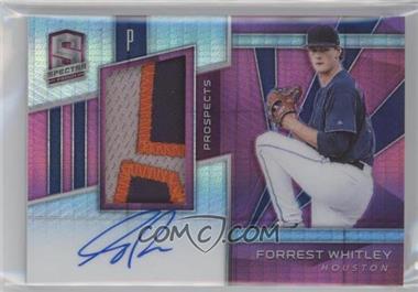 2020 Panini Chronicles - Spectra Prospect Jersey Autographs - Neon Pink Prizm #SPJA-FW - Forrest Whitley /49