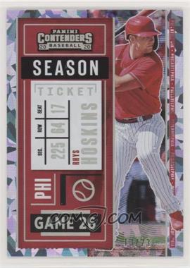 2020 Panini Contenders - [Base] - Cracked Ice Ticket #67 - Rhys Hoskins /23