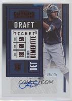 Rookie Ticket 2 Variation A - Travis Demeritte #/75