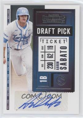 2020 Panini Contenders - Draft Pick Ticket 2 #DPT2-AS - Aaron Sabato