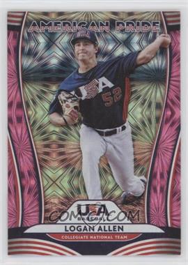 2020 Panini Donruss - American Pride - Pink Fireworks #AP11 - Logan Allen, Walker Buehler