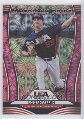 2020 Panini Donruss - American Pride - Pink Fireworks #AP11 - Logan Allen, Walker Buehler