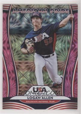 2020 Panini Donruss - American Pride - Pink Fireworks #AP11 - Logan Allen, Walker Buehler