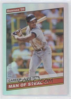 2020 Panini Donruss - [Base] - Career Stat Line #219.2 - Retro 1986 Variations - Rickey Henderson (Nickname Variation) /500