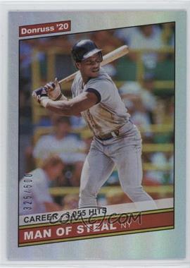 2020 Panini Donruss - [Base] - Career Stat Line #219.2 - Retro 1986 Variations - Rickey Henderson (Nickname Variation) /500