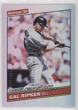 2020 Panini Donruss - [Base] - Career Stat Line #224.1 - Retro 1986 - Cal Ripken (Base) /431