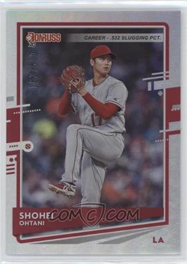 2020 Panini Donruss - [Base] - Career Stat Line #94.2 - Photo Variation - Shohei Ohtani (Pitching) /500