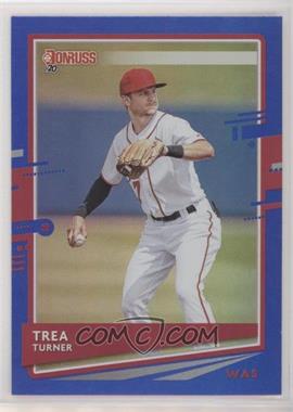 2020 Panini Donruss - [Base] - Holo Blue #108.1 - Trea Turner (Base)