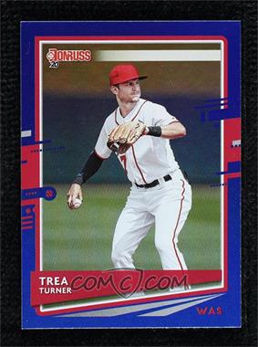 2020 Panini Donruss - [Base] - Holo Blue #108.1 - Trea Turner (Base)