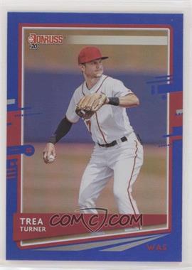 2020 Panini Donruss - [Base] - Holo Blue #108.1 - Trea Turner (Base)