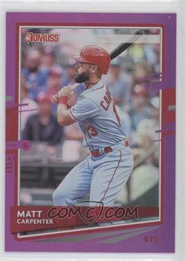 2020 Panini Donruss - [Base] - Holo Purple #203 - Matt Carpenter