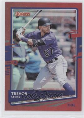 2020 Panini Donruss - [Base] - Holo Red #166 - Trevor Story