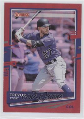 2020 Panini Donruss - [Base] - Holo Red #166 - Trevor Story