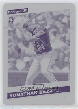 2020 Panini Donruss - [Base] - Printing Plate Magenta #241 - Retro 1986 - Yonathan Daza /1