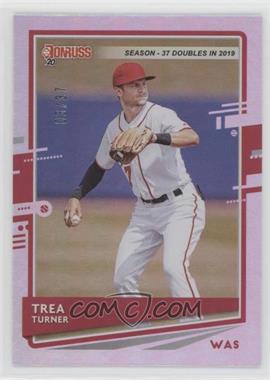 2020 Panini Donruss - [Base] - Season Stat Line #108.1 - Trea Turner (Base) /37