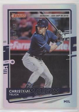 2020 Panini Donruss - [Base] - Season Stat Line #110.1 - Christian Yelich (Base) /429