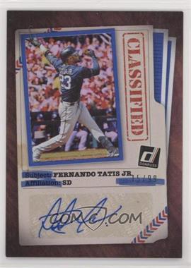 2020 Panini Donruss - Classified Signatures - Blue #CLS-FT - Fernando Tatis Jr. /99