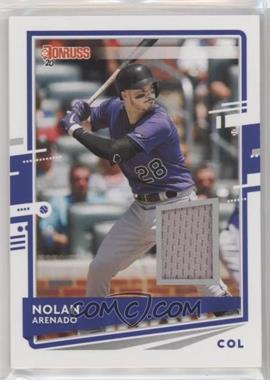 2020 Panini Donruss - Donruss Materials #DM-NA - Nolan Arenado