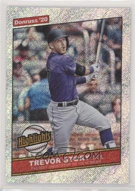 2020 Panini Donruss - Highlights - Rapture #H-5 - Trevor Story