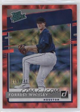 2020 Panini Donruss - Rated Prospects - Red #RP-9 - Forrest Whitley /149