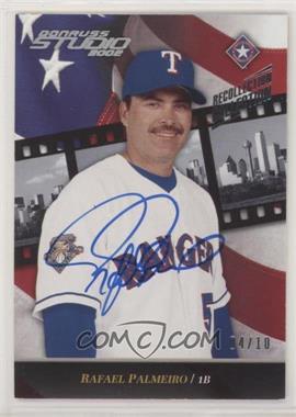 2020 Panini Donruss - Recollection Autographed Buybacks #44 - Rafael Palmeiro /10