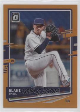 2020 Panini Donruss Optic - [Base] - Orange Prizm #172 - Blake Snell /100