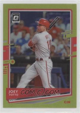 2020 Panini Donruss Optic - [Base] - Retail Lime Green Prizm #110 - Joey Votto