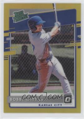 2020 Panini Donruss Optic - Rated Prospects - Gold Prizm #RP-2 - Bobby Witt Jr. /10