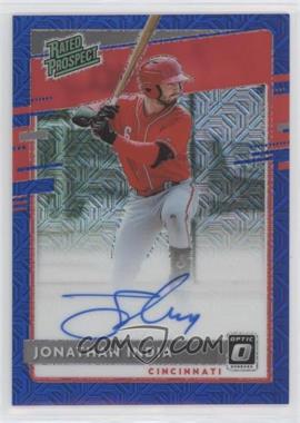 2020 Panini Donruss Optic - Rated Prospects Signatures - Blue Mojo Prizm #RPS-JI - Jonathan India /99