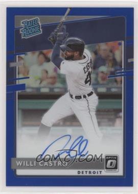 2020 Panini Donruss Optic - Rated Rookie Signatures - Blue Prizm #RRS-WC - Willi Castro /75