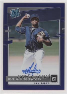 2020 Panini Donruss Optic - Rated Rookie Signatures - Purple Prizm #RRS-RB - Ronald Bolanos /125