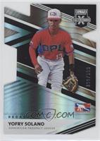 Dominican Prospect League - Yofry Solano (/999 incorrectly printed on front) #/…