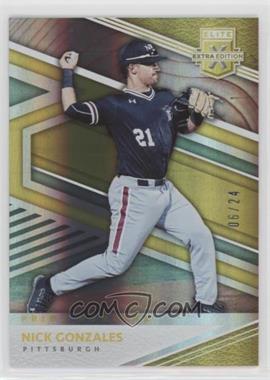2020 Panini Elite Extra Edition - [Base] - Prime Numbers Gold #7 - Nick Gonzales /24