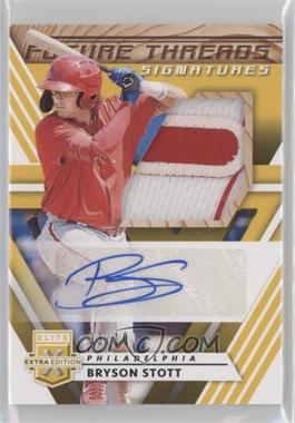 2020 Panini Elite Extra Edition - Future Threads Signatures - Gold #FTS-BS.2 - Bryson Stott /10