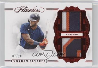 2020 Panini Flawless - Dual Patches - Ruby #DP-YA - Yordan Alvarez /20