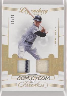 2020 Panini Flawless - Legendary Materials - Gold #LM-MM - Mickey Mantle /10