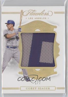 2020 Panini Flawless - Patches - Gold #P-CS - Corey Seager /7