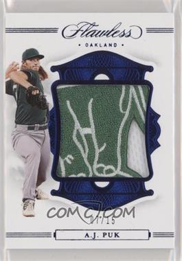 2020 Panini Flawless - Patches - Sapphire #P-AJ - A.J. Puk /15