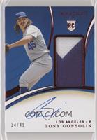 Rookie Patch Autographs - Tony Gonsolin #/49