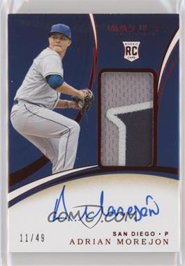 2020 Panini Immaculate Collection - [Base] - Red #158 - Rookie Patch Autographs - Adrian Morejon /49